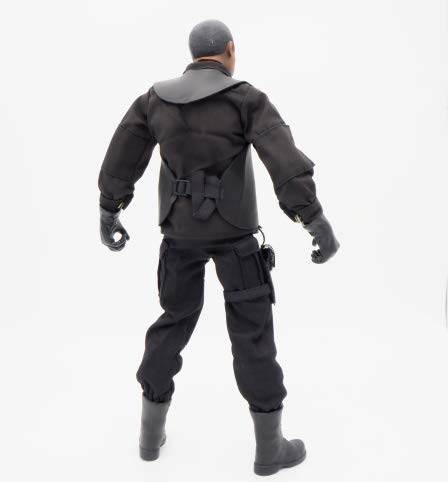 Studio one 1/6 Scale Clothes Black SWAT Set Uniforms for 12" Male Military Action Figure Body Cloth for Doll
