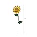 Topadorn 3 Pack Floral Garden Stake Outdoor Glow in Dark Plant Pick Waterproof Metal Flower Spring Decorations Lawn Yard Patio Art Stakes, Ornaments Gift for Garden Lovers