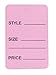 1000pcs Pink Color One Part Unstrung Perforated Price Coupon Tag Clothing Price Labels/clothing Tag/perforated Price Coupon Tags 1 1/4