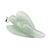YYout Natural Stone Angel Pendants Green Aventurine Reiki Healing Crystal Guardian For Necklace With Stainless Steel Chain