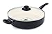 GreenLife Soft Grip Healthy Ceramic Nonstick Black Sauté Pan, 5QT