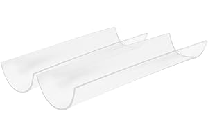 VICASKY 2 Pcs Acrylic U-Shaped Cake Roll Mold Setters 7.5cm Inner Diameter Baking Tools for Dessert Roll