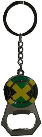 Keychain & Bottle Opener (Jamaican Flag Design)
