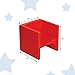 Children's Factory 3-in-1 Cube Chair for Kids, Flexible Seating Classroom Furniture, 1-Pack, Red