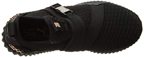 puma defy black and gold