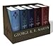 George RR Martin A Game of Thrones Leather Boxed Set Song of Ice and Fire Series-(2015, Paperback)