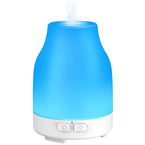 Photo 1 of Dukya Essential Oil Diffuser, 110ml Colorful Aromatherapy Diffuser with 8 Colors Lights, Adjustable Mist Mode, Waterless Auto Off, Gifts for Women, Adults