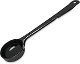 Carlisle 4380-503 Solid Long Handle Portion Control Spoon, 4 Oz, Black