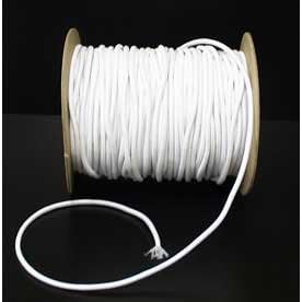 1mm Round white Elastic Cord - per 5 metres FREE P&P