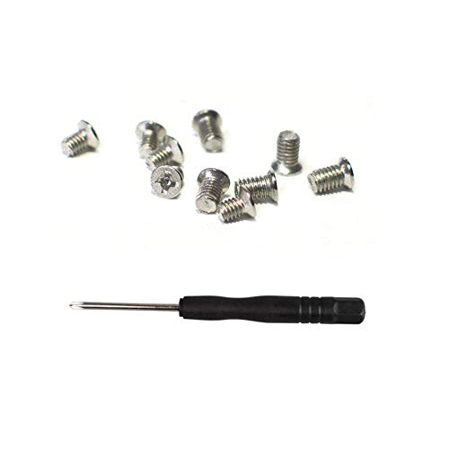 Countersunk Flat Head Phillips Recess Screws Leather Accessories for Belt Buckle Repair Includes Screwdriver 10 Pieces.(Silver) - Thumbnail 5