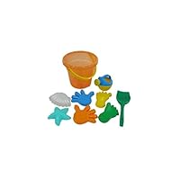 Wader Quality Toys Primary Bucket Seat Beach Set (9 Piece)