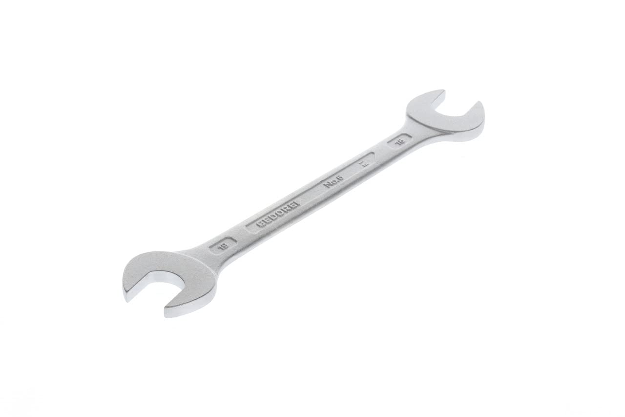 Gedore 6-18X19 18 x 19 mm D3110 Double Open Ended Spanner - Silver
