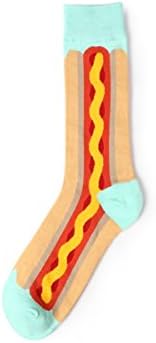 Stylish Socks for Men, Women. Boutique Fashion Novelty Exotic Designer Fancy Bold Apparel (Sausage) Free Size