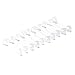 Ruifan 14G 16mm Clear Flexible UV Acrylic Shaft Straight Tongue Rings Barbells or Nipple Piercing Retainer Pack of 10