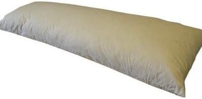 Furnishnk Duck Feather Bolster Pillow Super King Size Bed 6ft