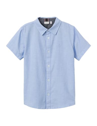 NAME IT Chemise Oxford pour garçon, Campanule, 110