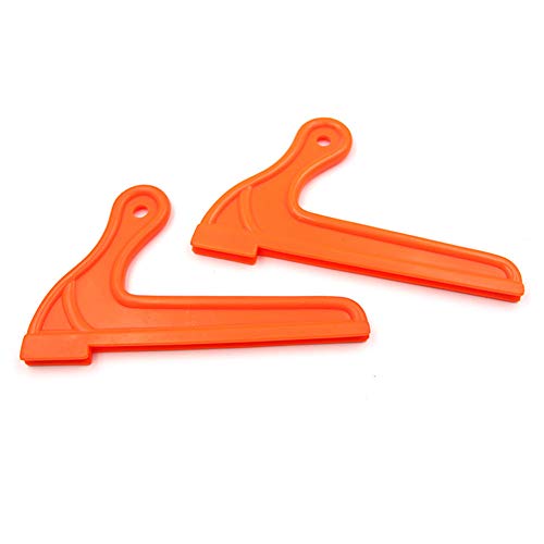 yodaliy Push Stick Set, 4 Pieces V-Shaped Safety Push Stick Table Saw Accessories Hand Protection for Carpentry Table Working Blade Router Protect Woodworkers(Orange) - Thumbnail 2