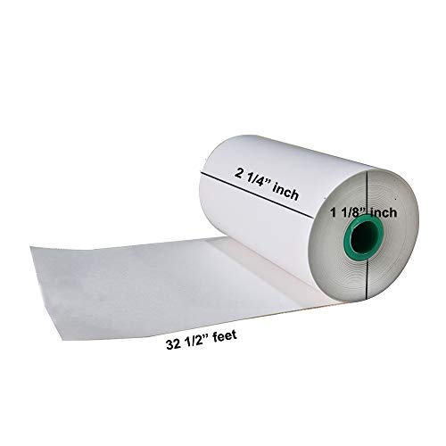 4 Rolls Assorted Colors 2 1/4"X 32 ' (57x30MM) BPA Free Thermal Cash Register Rolls POS Receipt Paper Roll (White,Blue,Yellow,Pink) Waterproof Oilproof Scratchproof
