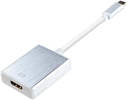USB-C to HDMI Adapter, Oumeijia USB 3.1 to HDMI Converter Adapter (DP Alt Mode) 4K Supported New Cable for 2016/2017 MacBook, Imac, Lumia 950/950XL,Samsung Galaxy S8, HTC U 11 in Silver