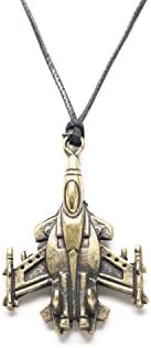 F-16 Fighting Falcon Pendant Unisex Necklace with Rope