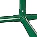 FORMUFIT 1” 4-Way Tee Furniture Grade PVC Fitting in Green, Made in USA, UV-Resistant, Impact-Proof, 1.315” Actual Socket Diameter (Pack of 4) - F0014WT-GR-4