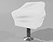 Boat Seat Cover Color White, Weather-Resistant Marine Canvas, Fits over the Chair and Armrest, Superior Fabric to Protect Captain’s Chair from The Elements