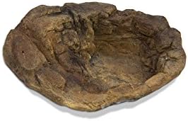Aqua Maniac Natural Reptile Rock Pool for Terrarium Vivarium for Snakes, Spiders, Frogs (MINI)