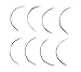 Hair Weft Needle C Type Weaving Curved Needle for Brazilian Indian Hair Weave (Pack of 12)