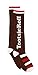 Charms Candy Tootsie Roll Pop Womens 2 pack Knee High Socks (9-11 (Shoe: 4-10), Brown/White Tootsie)