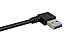 Short USB 3.0 Extension Cable - Left-Angle USB A Male to Female, 8-Inch (20cm), Black 延長ケーブル
