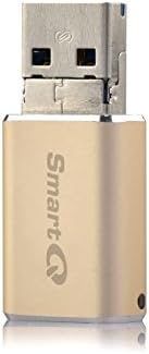 SmartQ C326, USB 3.0/2.0 OTG Micro Card Reader for Windows, Mac OS x and Android, Compatible with Micro-SDXC, Micro-SDHC and Micro-SD with Micro-USB Connector, Gold