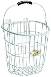 Nantucket Bike Basket Co Surfside Rear Wire Pannier Bag With Hooks White