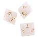 MagiDeal 10pieces 8 Sided Dice D8 Polyhedral Dice for Dungeons and Dragons Party Table Games White