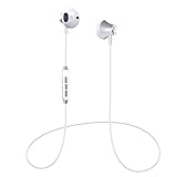 Bluetooth Headphones, Magnetic Wireless Earbuds, Wireless Sports Earphones Bluetooth Headsets Earpieces Compatible for iPhone XS/X/8/7 Plus Samsung Galaxy S8 Note 8 Bluetooth Enabled Devices(White)