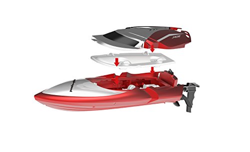 RC Boat, KINGBOT H106 2.4GHz 4CH High Speed Remote Control Electric Racing Boat with 150M Long Remote Control Distance ( Just Work on Water )