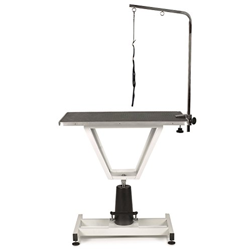 Master Equipment PetEdge Value Lift Hydraulic Grooming Table FootOperated Lift Table Supports