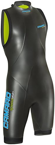 Camaro Speed Skin Shorty Junior Wetsuits, Black, Medium