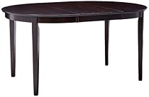 Coaster Home Furnishings  Gabriel Modern Oval Dining Table with Extension Leaf - Cappuccino