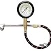 Slime 2020-A Tire Gauge, Dual Head, Dial Gauge with Hose, Tire Sensor Safe, 10-160 psi