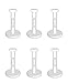 (6pcs) 16g Bioflex Labret Retainer with Push in 3mm Top 5/16