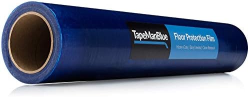 Floor Protection Film 24 Inch X 200 Foot Roll Blue Self Adhesive