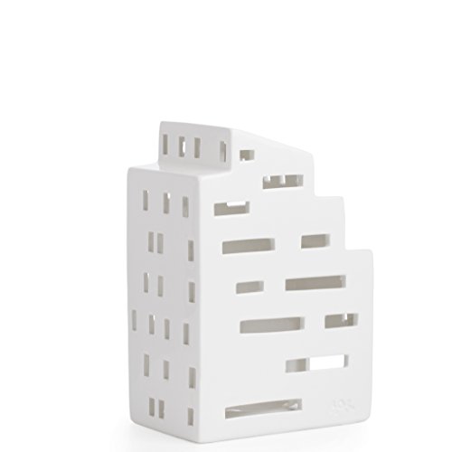 Kahler Urbania Tea Light House - Ceramic Candle Holder - Cubism