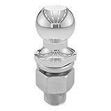 CURT 40090 Chrome Trailer Hitch Ball, 10,000 lbs., 2-Inch Diameter Tow Ball with 1-1/4-Inch x 2-5/8-Inch Shank