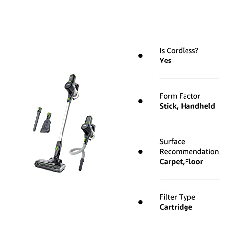 TOPPIN Cordless Stick Vacuum Cleaner 23KPa Powerful Suction for Pet