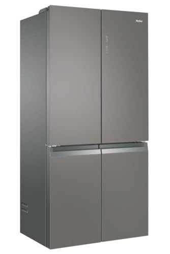 Cube 90 Series 3 HTF-540DGG7 - Frigorífico 4 Puertas, Función Vacaciones, Botellero, Motor Inverter, CajónMy Zone, Cajón Humidity Zone,Total No Frost, 90cm, Capacidad 528L, Inox