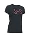 Under Armour Women's Big Logo Short Sleeve T-Shirt, Anthracite (016)/Pink Shock, Large
