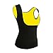 Women's Hot Sweat Slimming Neoprene Shirt Vest Body Shapers for Weight Loss Fat Burner Tank Top (X-Large, Black)