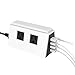 Charging Station, Ancreu 4 USB Multi-Port Charging Power Strip Surge Protector with Night Light Lamp for Baby Bedroom, 2AC Outlets and Built-in Holder Stand for iPhone, iPad, Tablet …