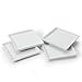 BIA Cordon Bleu White Porcelain 4.5 inch Square Crudite Plates - Set of 4