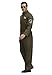 Men's Flight Suit Costume Military Fighter Pilot Jumpsuit Halloween Cosplay Costume M